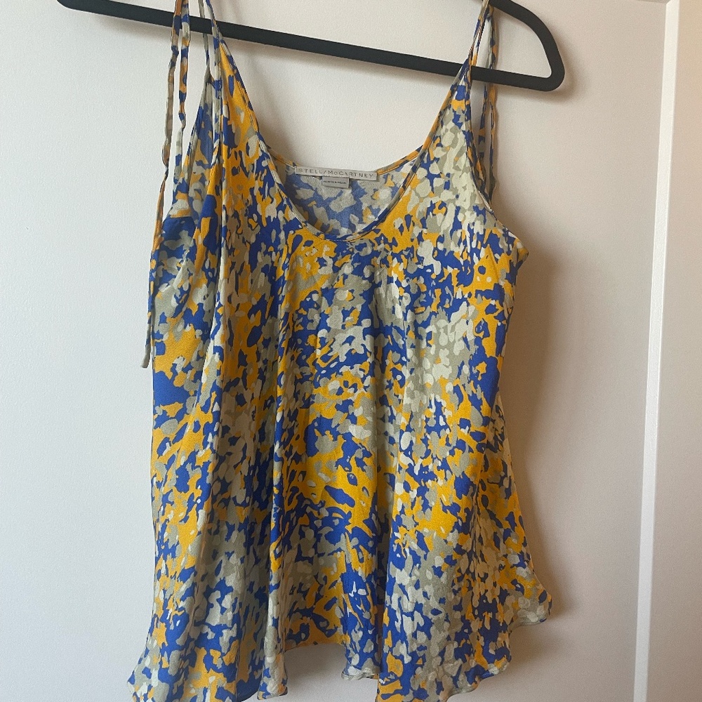 Stella McCartney top adjustable tie straps in viscose size 44